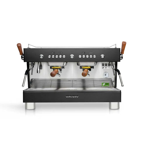 Ascaso Barista T Plus, Automatic 2 Group Espresso Machine, with Thermodynamic Technology (Black)