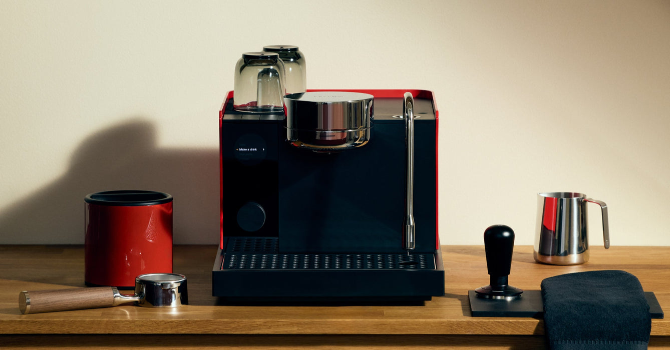 FELLOW Fellow Series 1 Espresso
Machine, Sesame with Wood image 2