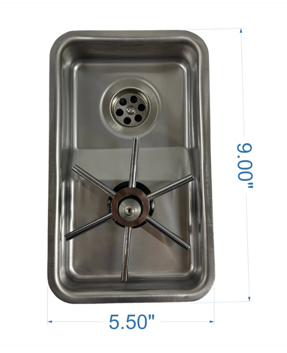 5" x 9" Caffewerks Mini Rinser + SpinJet + Riser