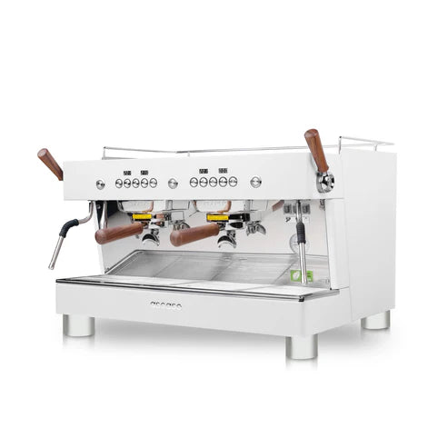 Ascaso Barista T Plus, Automatic 2 Group Espresso Machine, with Thermodynamic Technology (White)